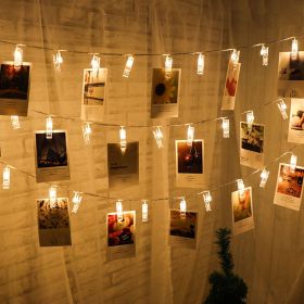 LED Photo Holder String Lights (Option: Warm white-150cm)