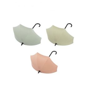 3 PCs Cute Umbrella Sticky Hook Nail-free Door Rear Key Holder Kitchen No Trace In Bathroom Viscose (Option: Nordic Baby Blue And Green)