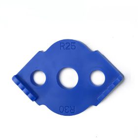 Quick Locator Woodworking Router Corner Radius Templates Jig R5-R40 Woodworking Trimming Machine Wood (Option: R25R30-Blue)