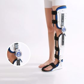 Knee Fixation Lower Limb Fracture Adjustable Knee Rehabilitation Aid (Option: Knee foot ankle L size left)