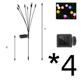 Simulation Firefly Solar Light Outdoor Garden Decoration Lawn Landscape Lamp Xmas Decor Solar LED Lights Outdoor Garden Lights (Option: IPL-4PCS)