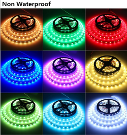 LED Light Strips Highlight 60 Light Beads Epoxy Waterproof Soft Strips (Option: IP20 green-50cm)