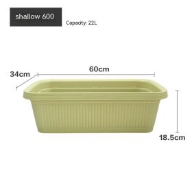 Extra Large Flowerpot Family Balcony Vegetables (Option: Light Green 600)