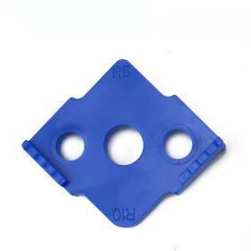 Quick Locator Woodworking Router Corner Radius Templates Jig R5-R40 Woodworking Trimming Machine Wood (Option: R5R10-Blue)