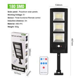 Home Wall Lighting Remote Control Street Light (Option: SL180 lamp patch type)