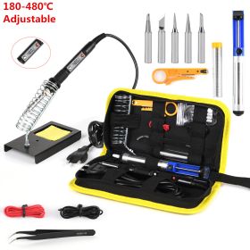 Thermostat Electric Soldering Iron Set (Option: Black-US)