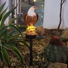 Solar Resin Eagle Lawn Lamp Outdoor Garden Villa Decoration Landscape Lamp (Option: Solar Resin Light Eagle)