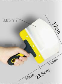 Stainless Steel Arc Loader Tile Mortar Putty Wall Tool Supporting Plate Plasterer Knife (Option: Stainless Steel Loader)