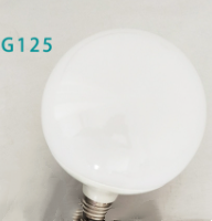 Milky White LED Glass Bulb Warm White Light Source (Option: G125-7W-White light)