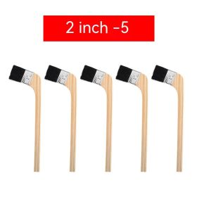 Long Handle Black Hair Wooden Handle Brush (Option: 2 Inch Five)