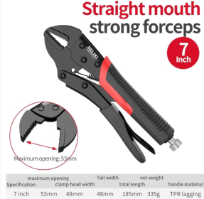 Multi Function Clamp Tool Universal Pressure Manual Fixation (Option: Straight mouth 7inch)