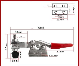 Quick Jig Horizontal Clamp Fixed Clamp (Option: GH201B SS)