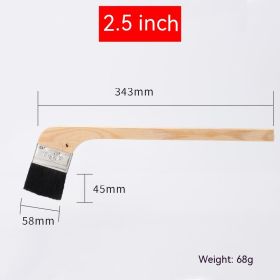 Long Handle Black Hair Wooden Handle Brush (Option: 2 ¬∑ 5 Inches One)