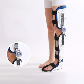 Knee Fixation Lower Limb Fracture Adjustable Knee Rehabilitation Aid (Option: Knee foot ankle M size left)