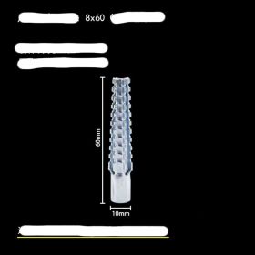 Expansion Tube Christmas Tree Barbed Serrated Metal Expansion Screws (Option: 10mm8x60 mm)