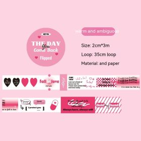 Adhesive Tape Diy Journal Decoration Material Base Sticker (Option: Ambiguity)